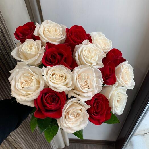 Красно белый микс