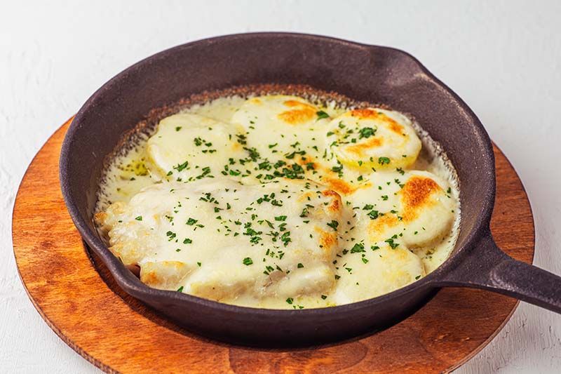 Филе судака с картофелем