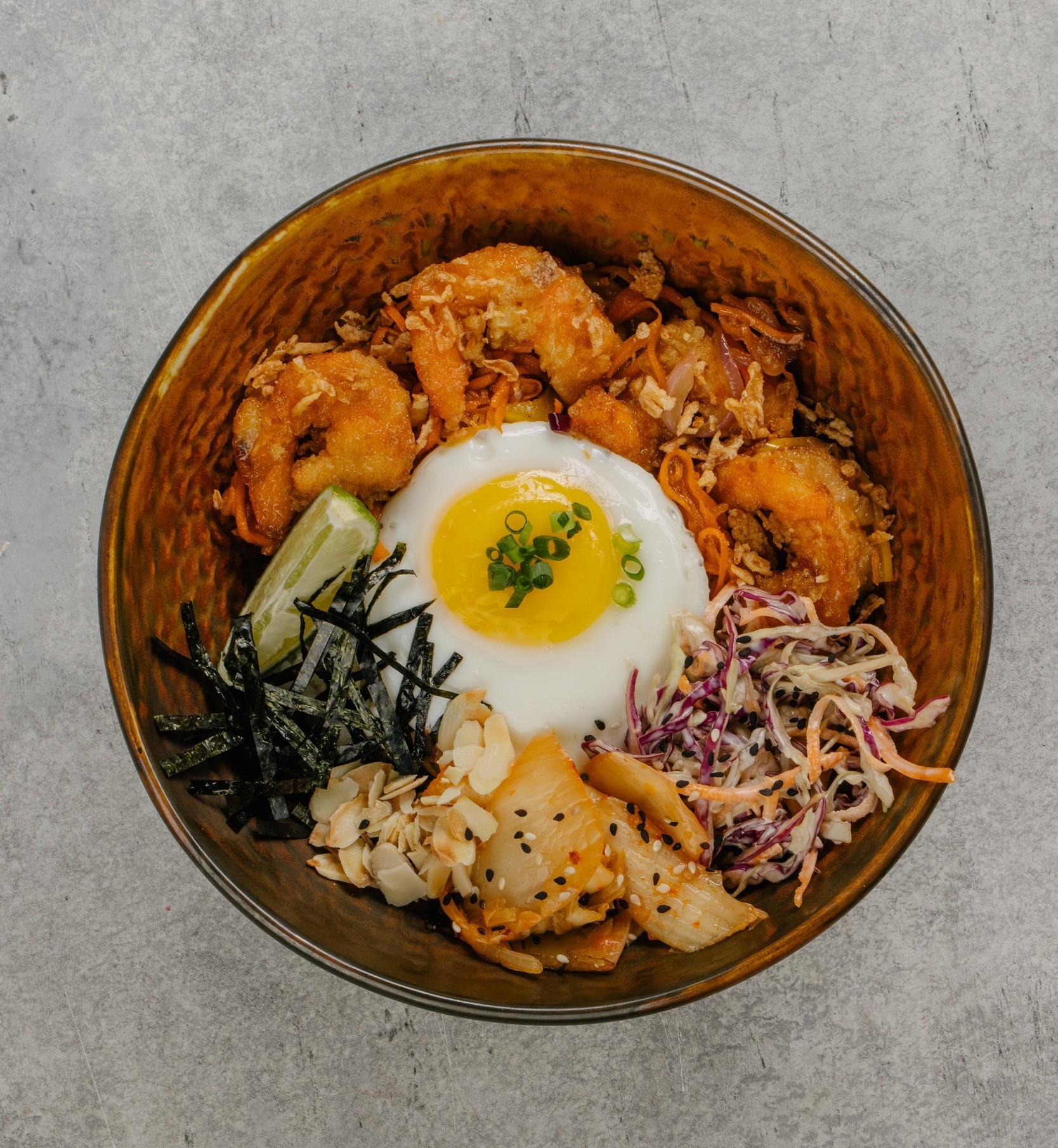 Донбури с креветкой