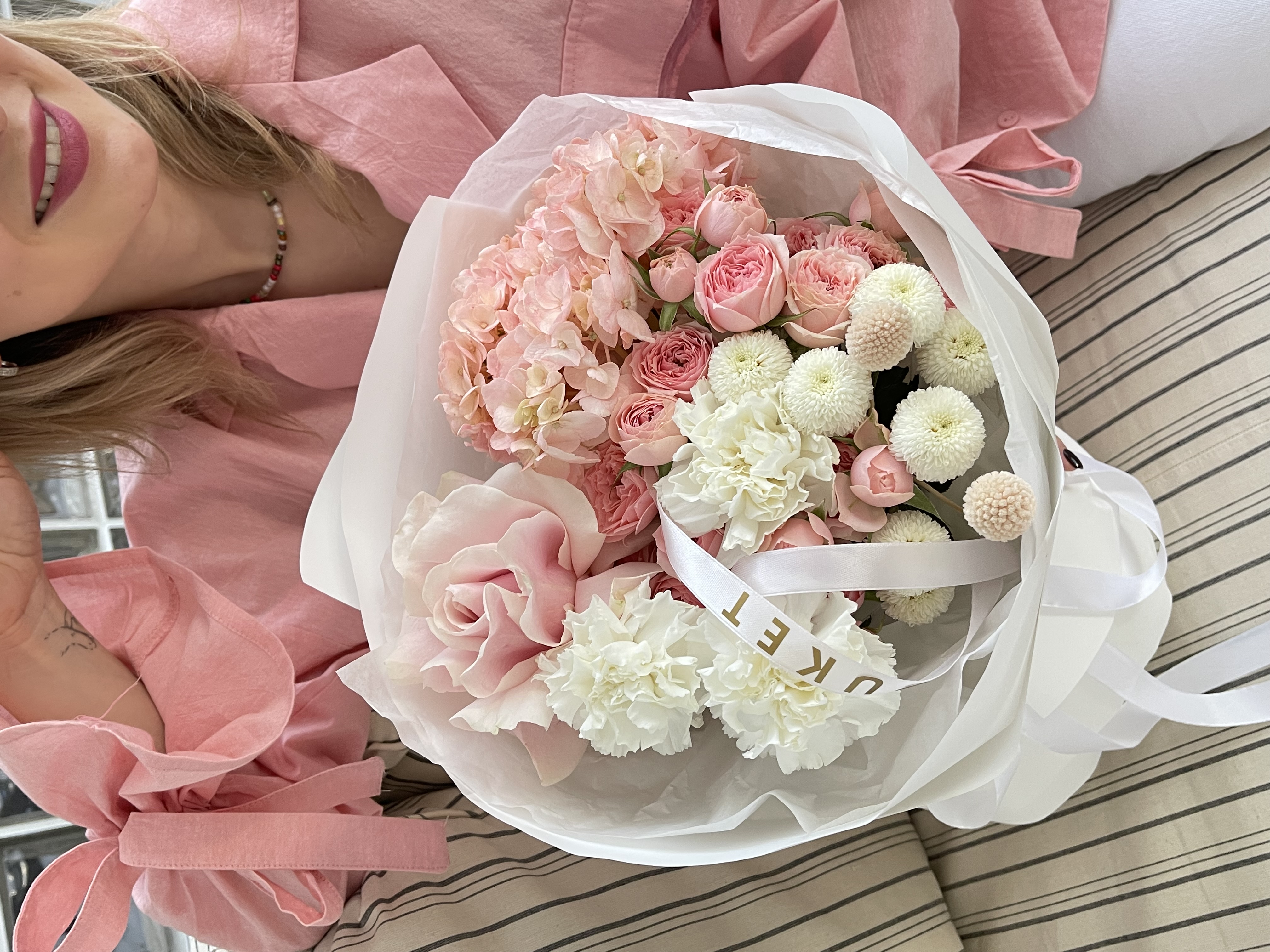 Букет сборный с французской розой