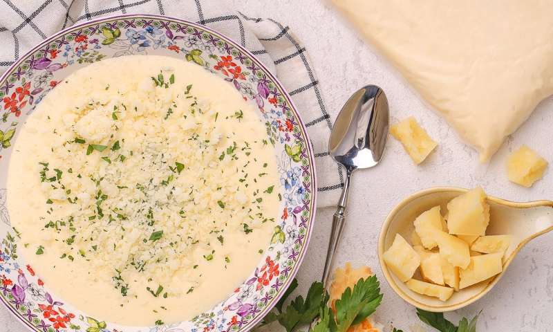 Сырный крем-суп (заморозка)