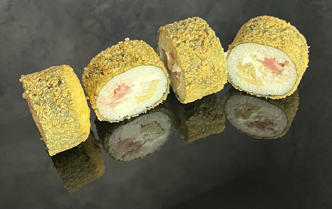 Темпура с тунцом и крабом 4шт