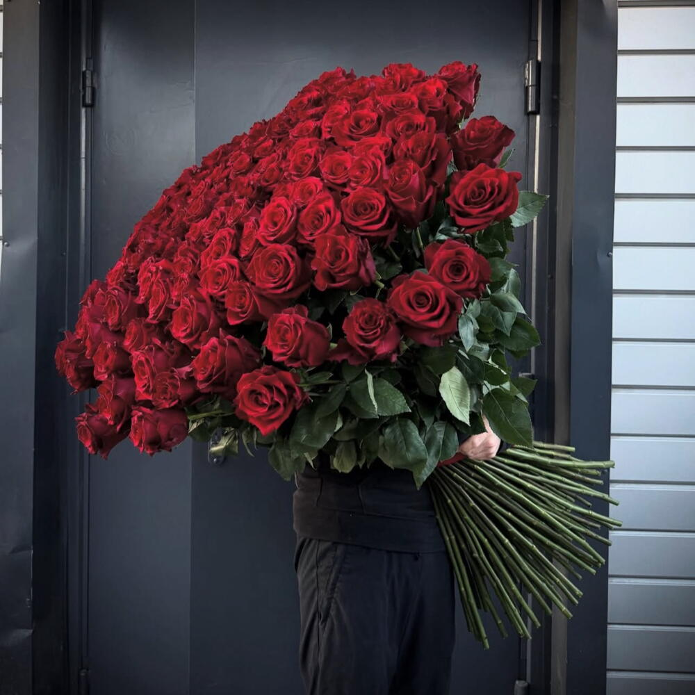 101 Роза Голландия крупная 75 см