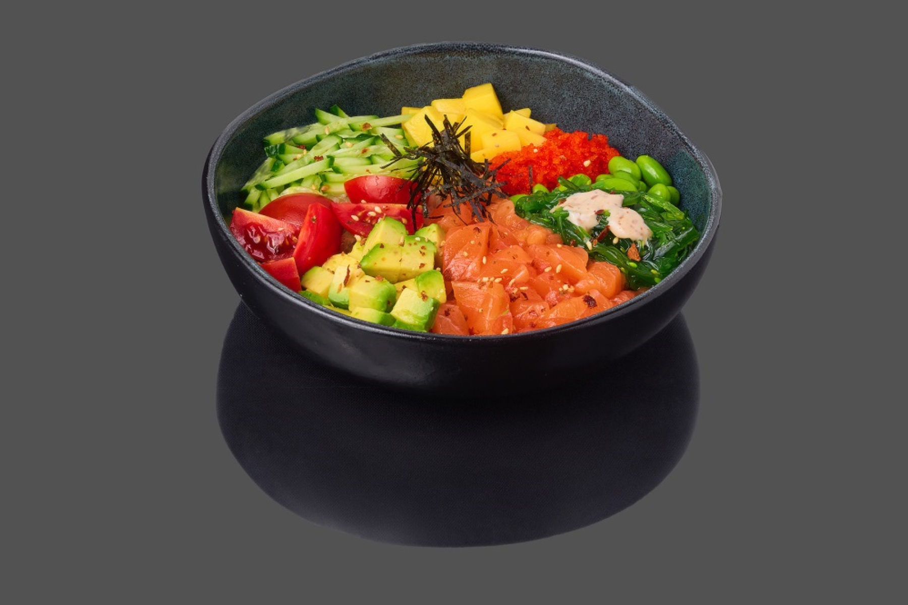 Поке с лососем