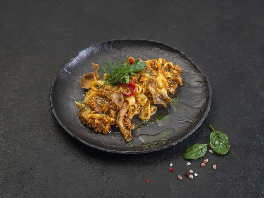 Паста с грибным рагу