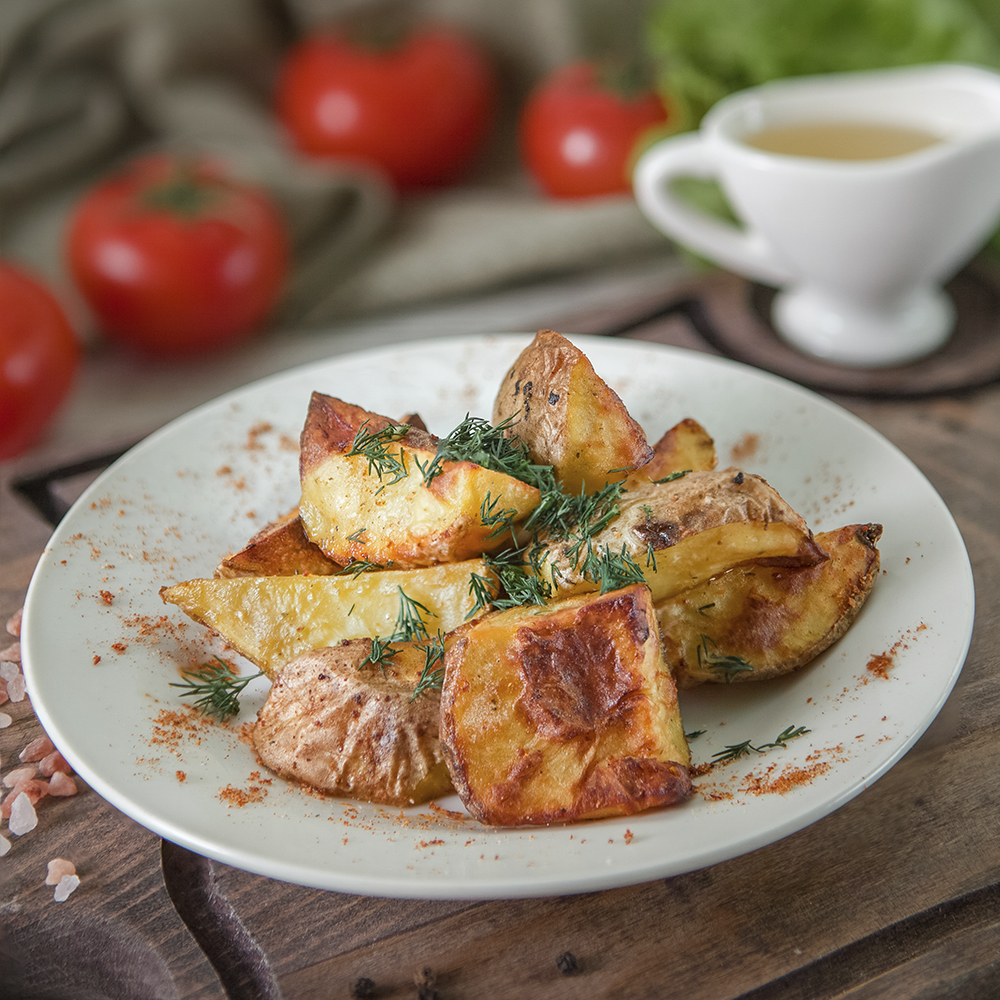 Картофлеь запеченый дольками 200 грамм