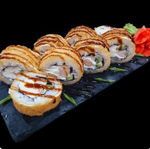 Чекнутая креветка темпура