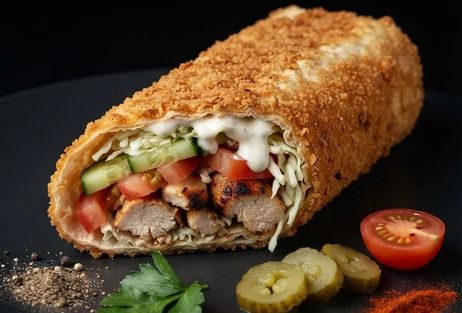Шаурма в панировке с курицей