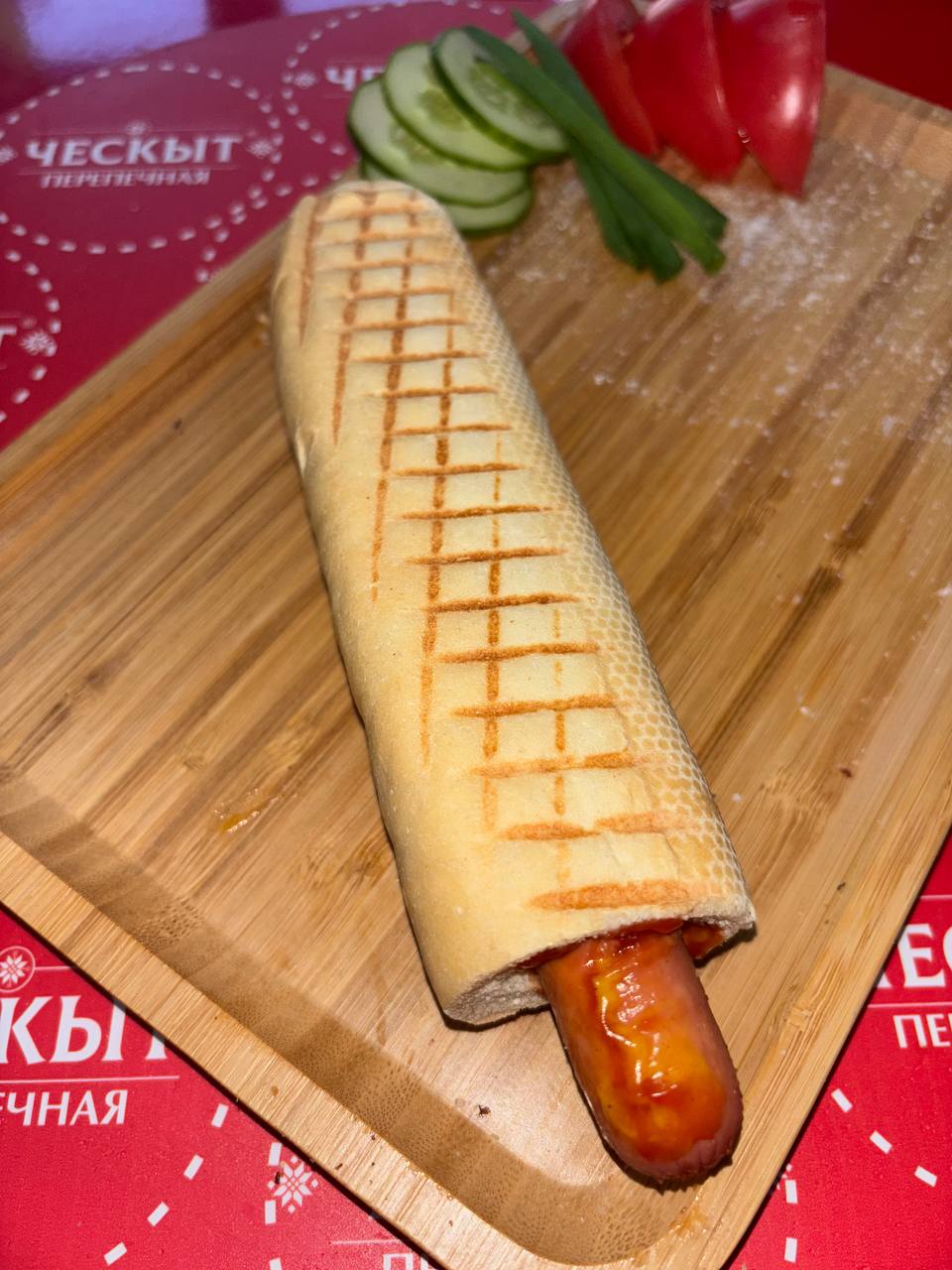 Френч-дог с куриной колбаской
