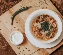 Суп лапша с грибами