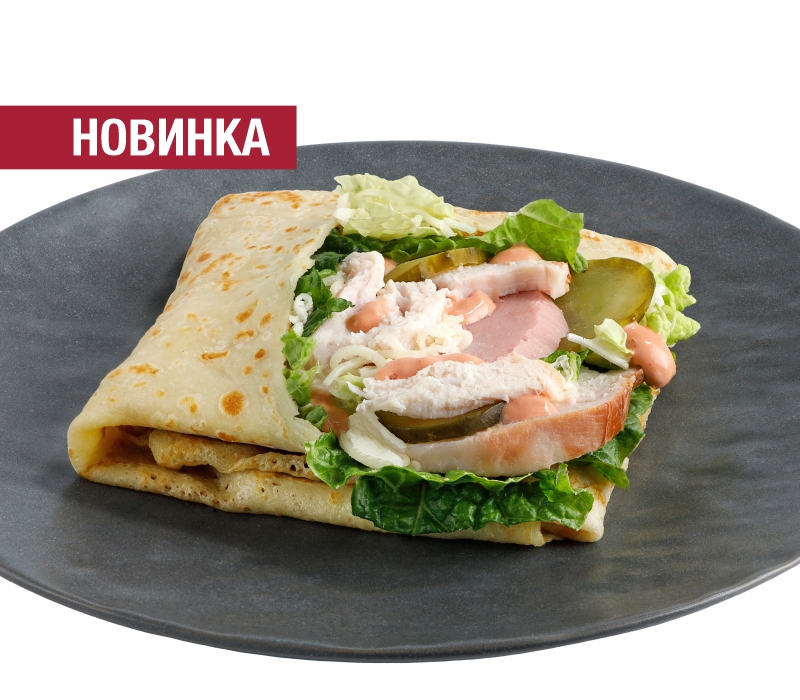 Блин Мясной с овощами