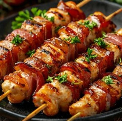 Филе куриной грудки в беконе