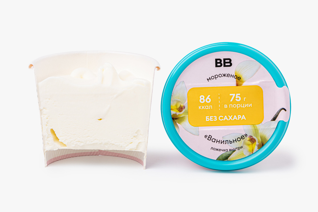 Мороженое "Ванильное" без сахара(Продукт замороженный)