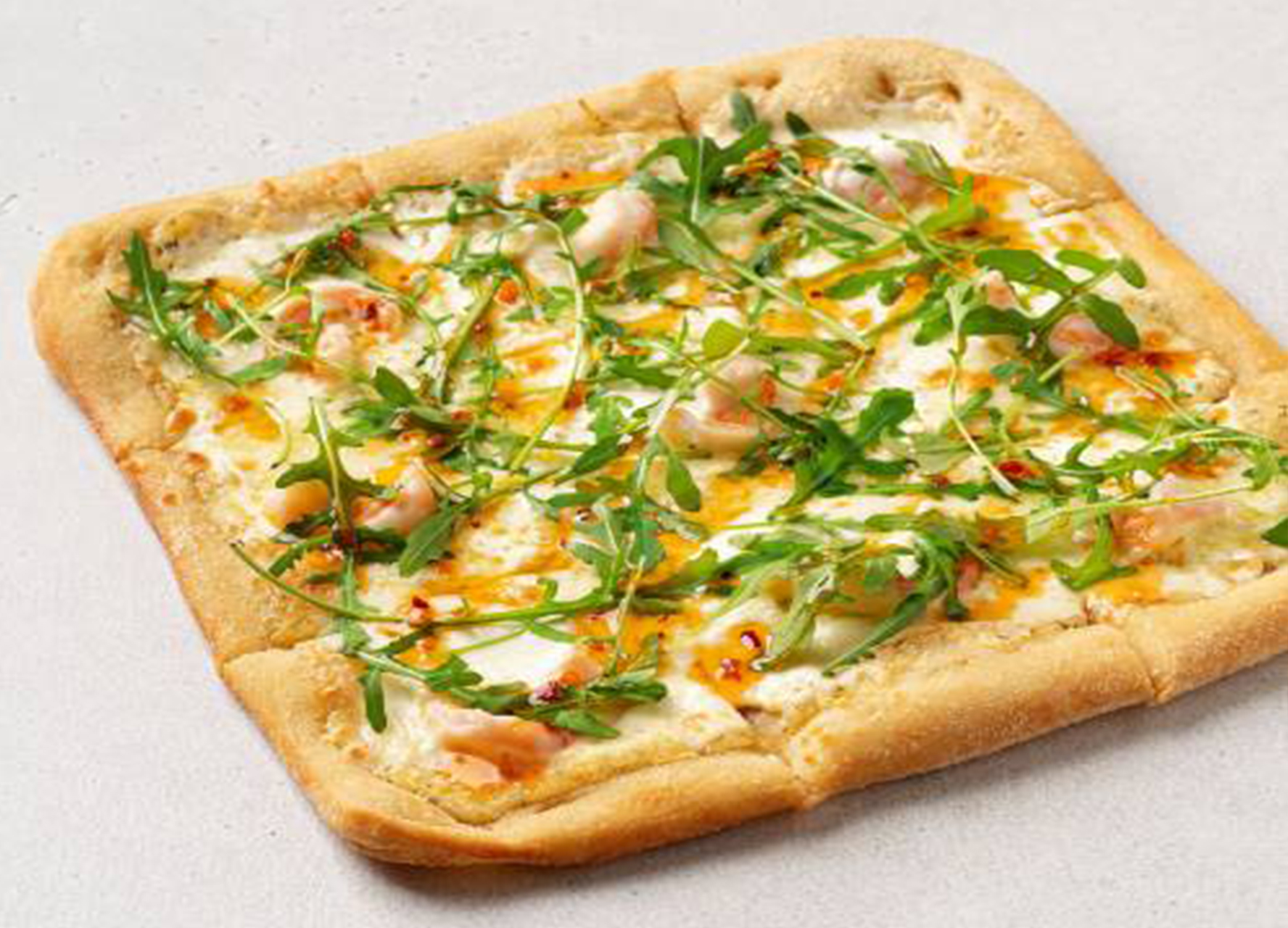 Римская пицца с креветками