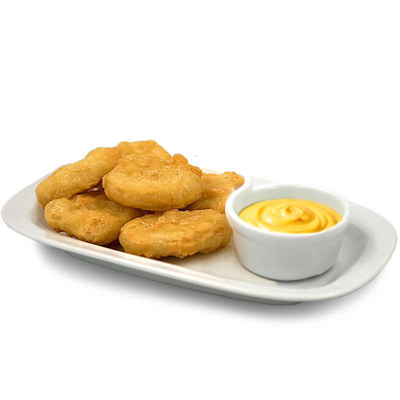 Хрустящие наггетсы с соусом сырным
