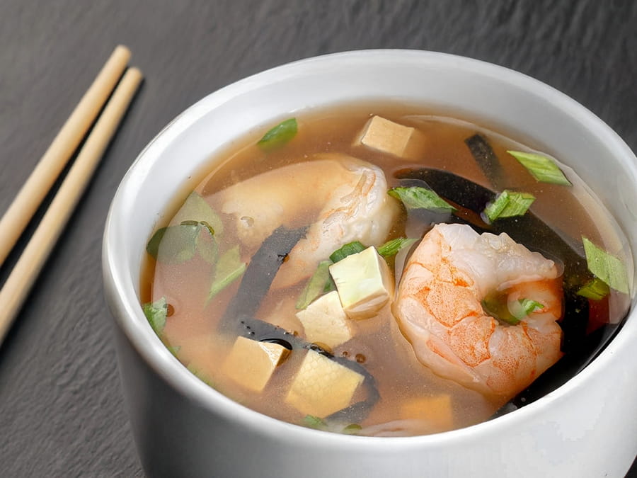 Мисо-суп с креветками