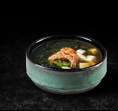 Мисо-суп с тигровой креветкой