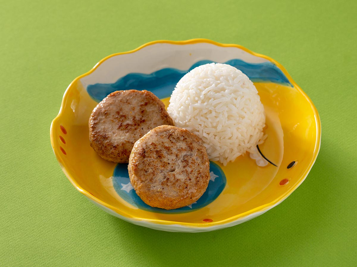 Куриные котлетки с рисом