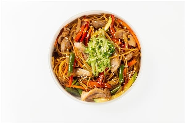 Яичная лапша с курицей