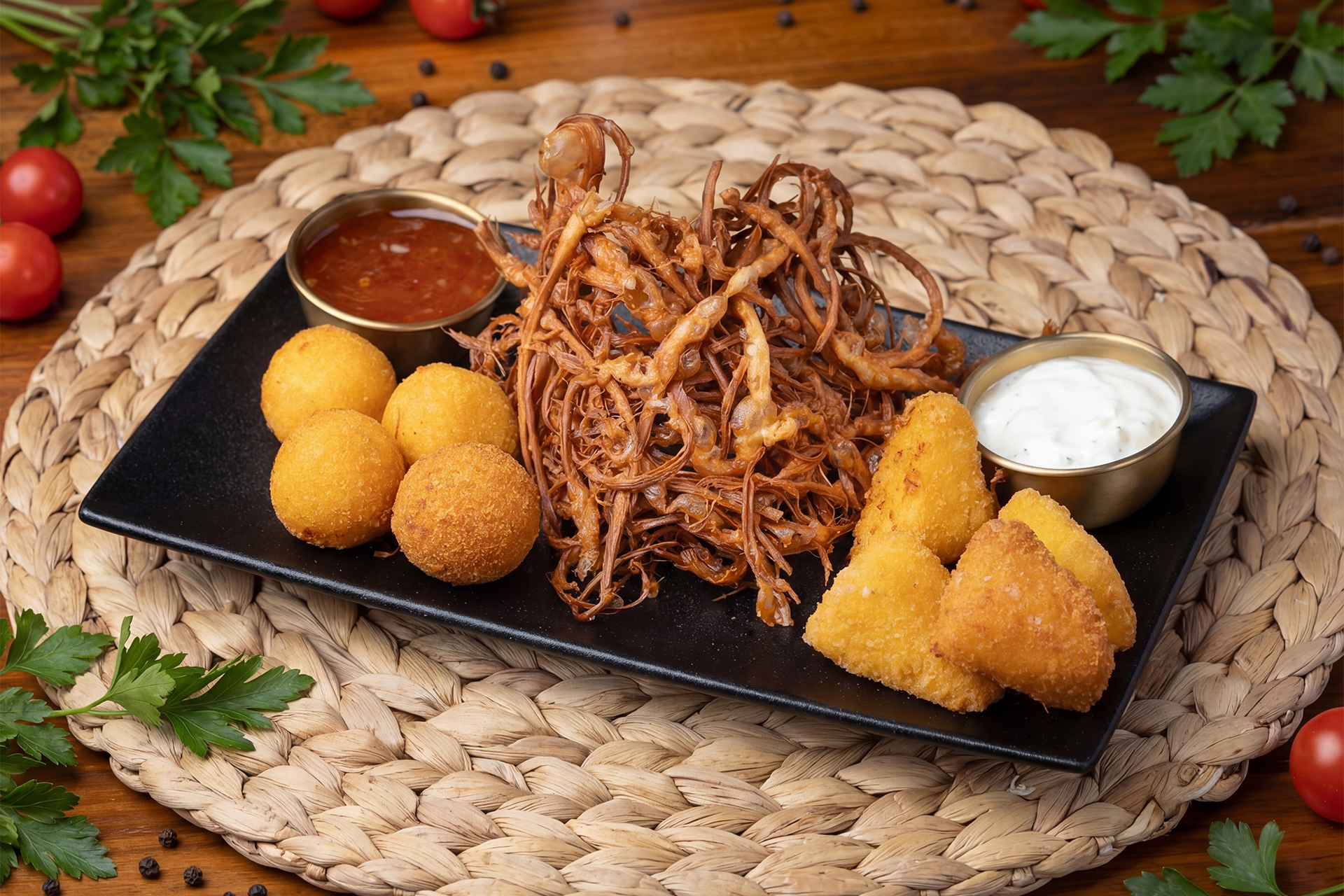 Ассорти жареных сыров