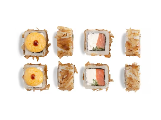 Запечённый ролл Аширо с лососем