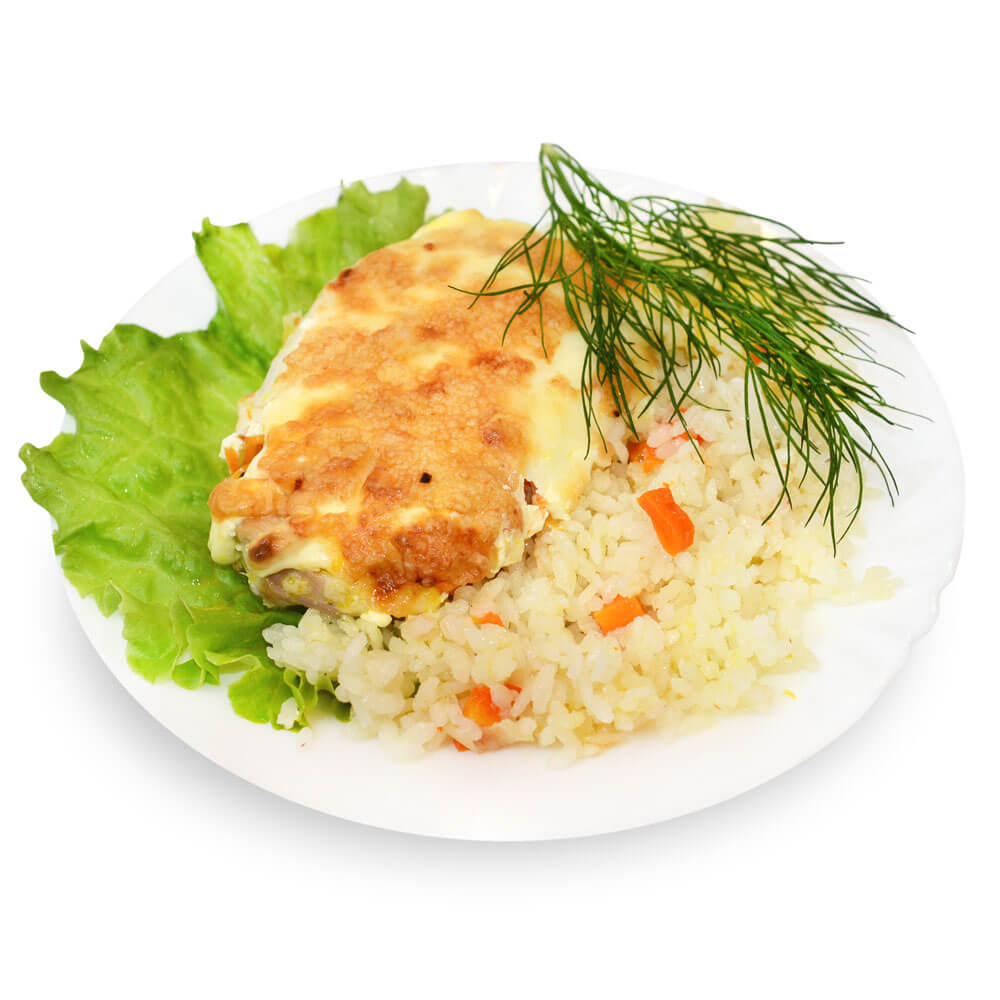 Курица запечённая с овощами
