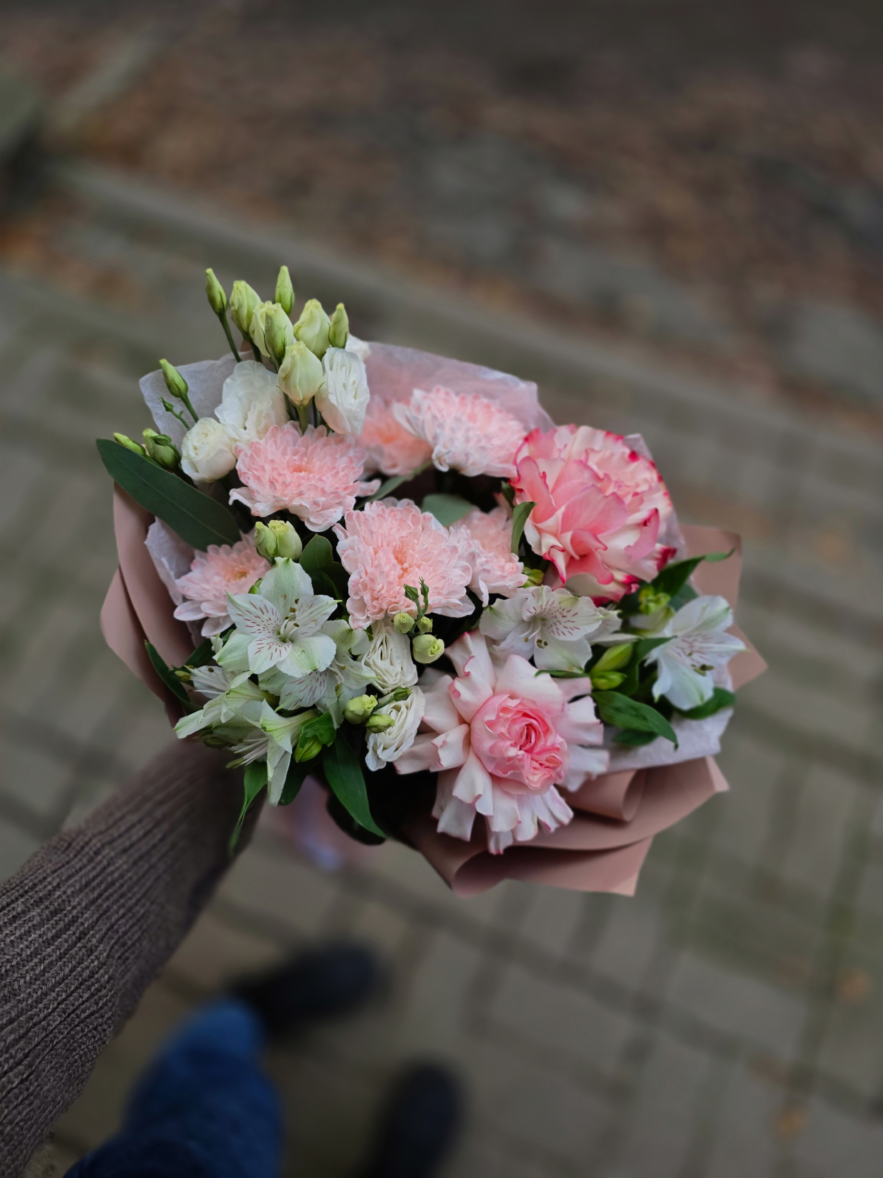 Нежный букет в пастельных тонах