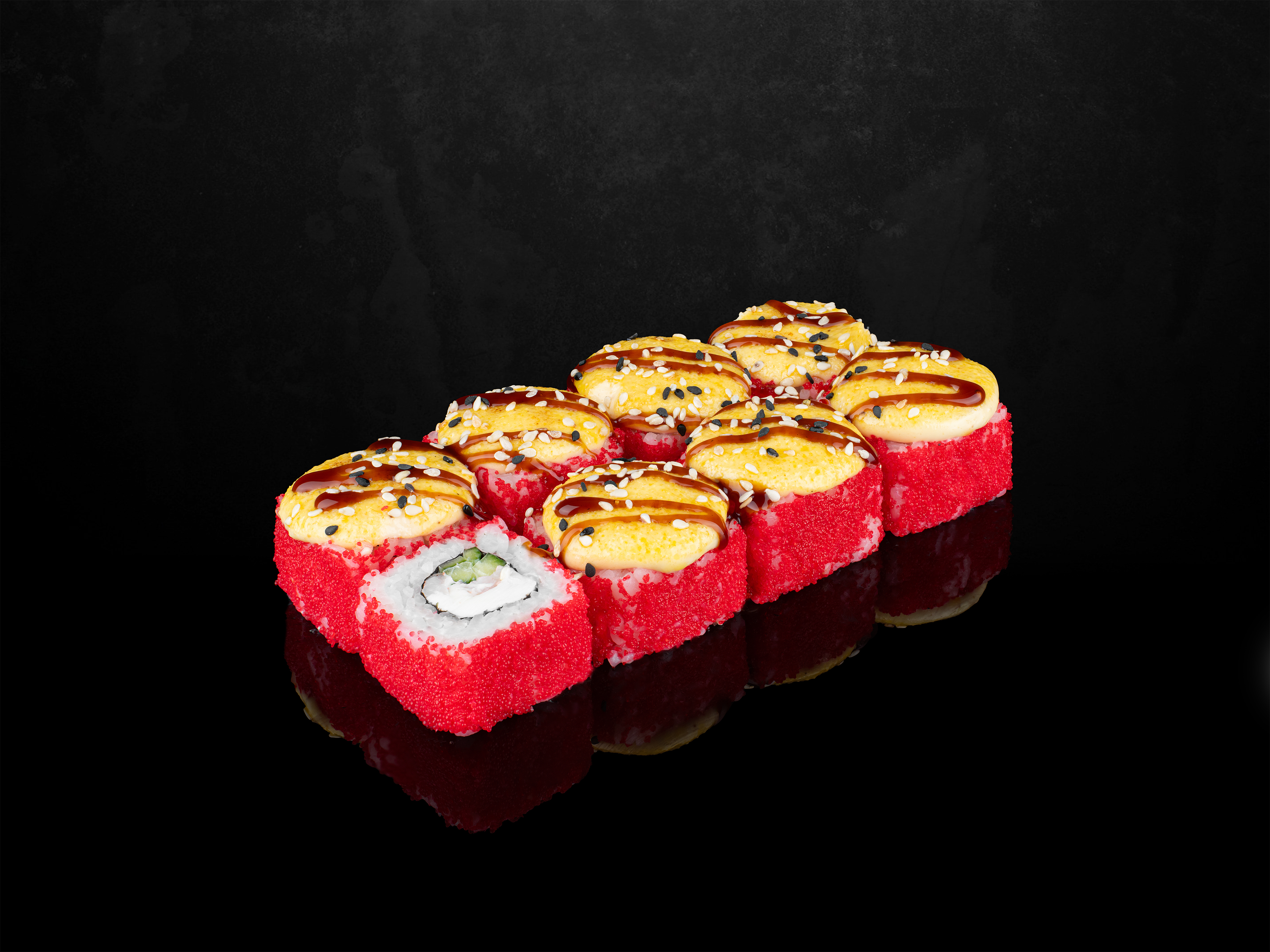 Креветка сырная в икре