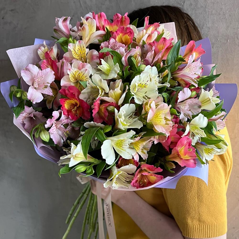 15 ярких стойких альстромерий микс