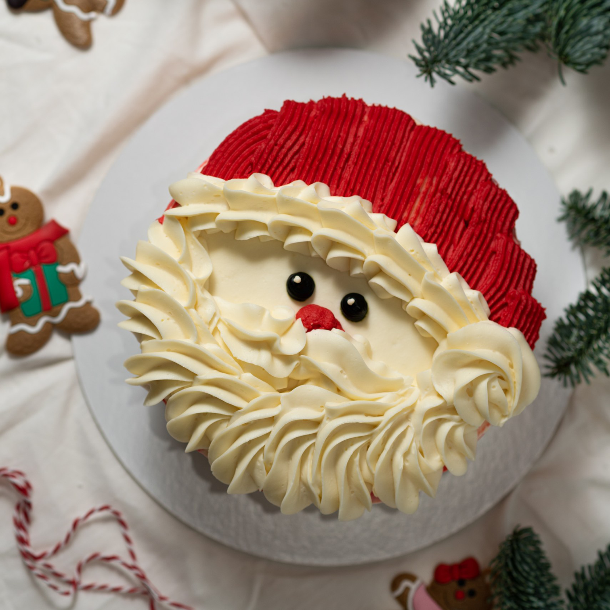  Торт "Василек" в новогоднем оформлении