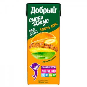Сок Добрый Мультифрукт 0,2л.