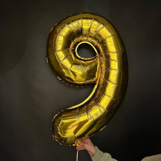 Фольгированный шар Цифра 9