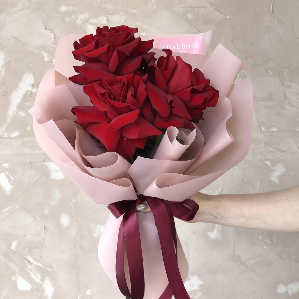 Букет из 3 французских роз