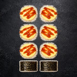 Запеченный с креветками