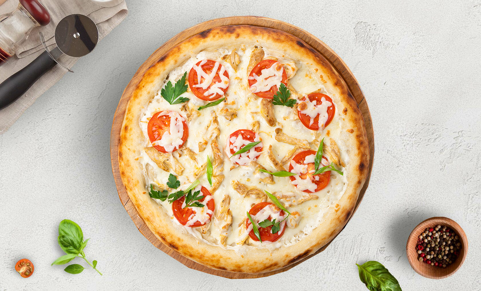 Пицца "Сырная курочка" 30 см