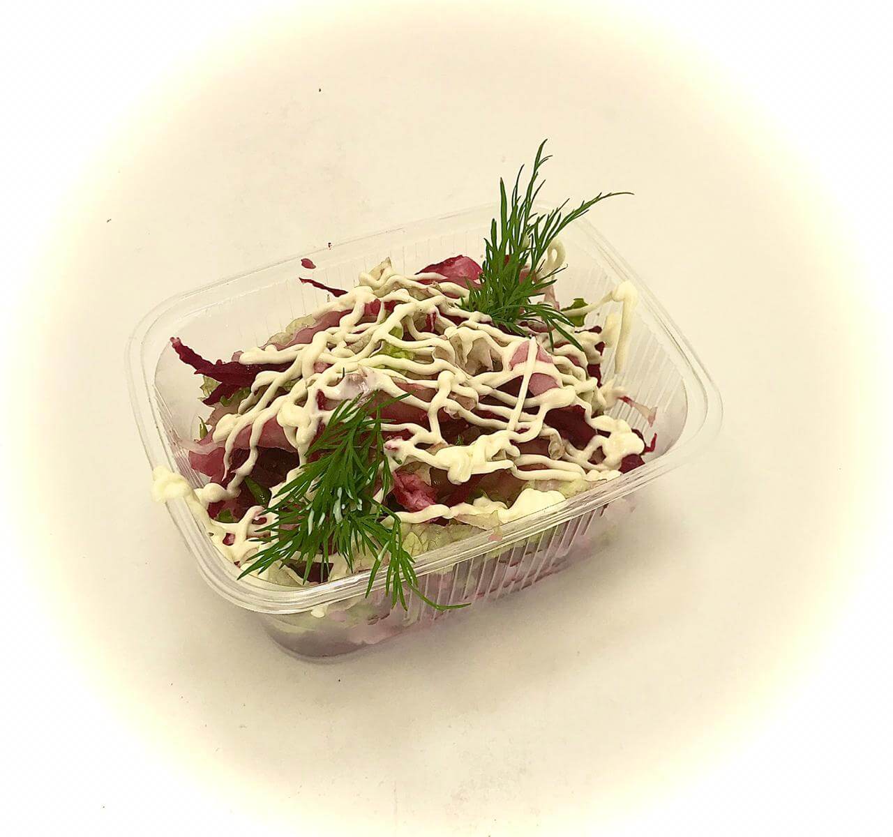 Салат Овощной с курицей