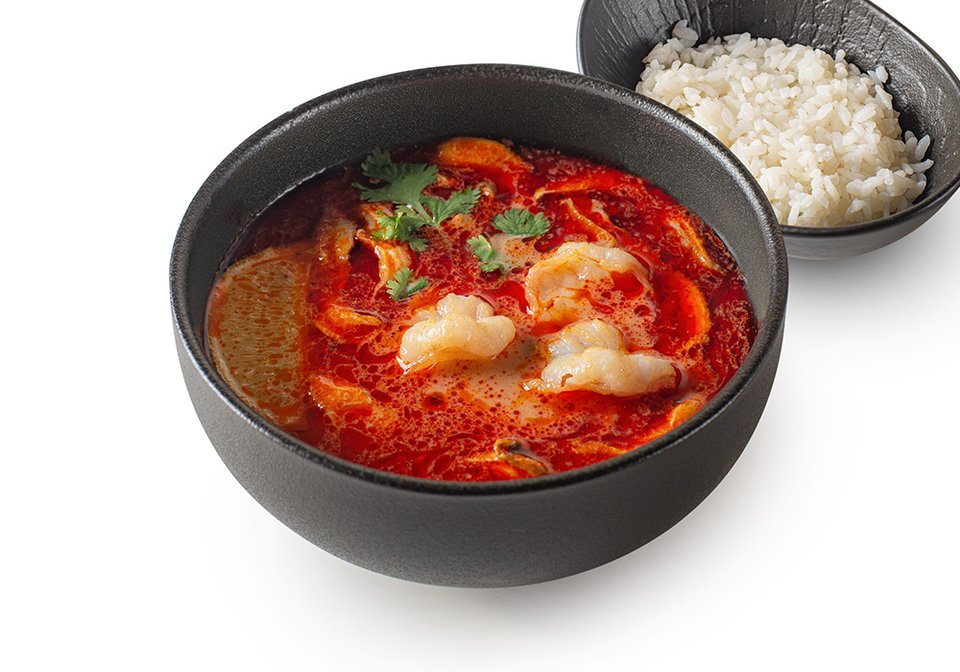 Том Ям с креветками