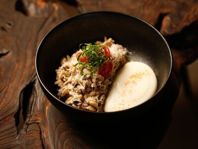 Ризо с индейкой, грибами