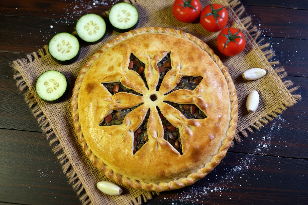 С курицей и овощами 1200г