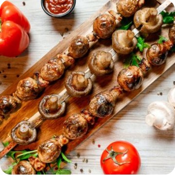 Картофель на мангале с салом
