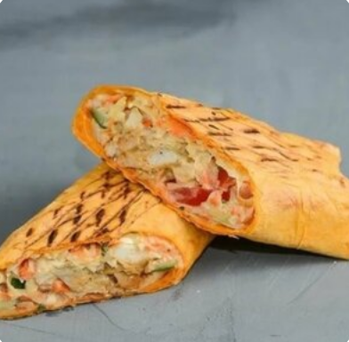 Сырная шаурма со свининой