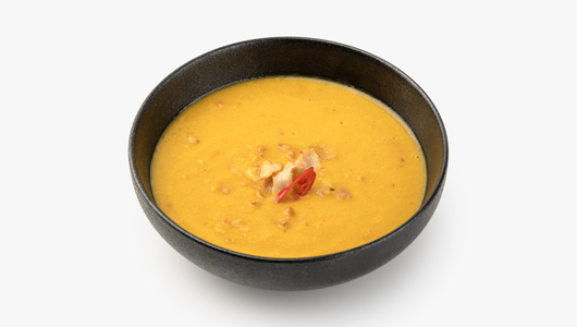 Кукурузный крем-суп с беконом