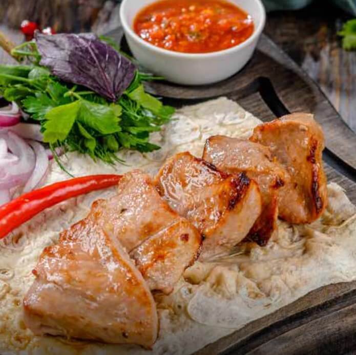 Шашлык из свиной вырезки