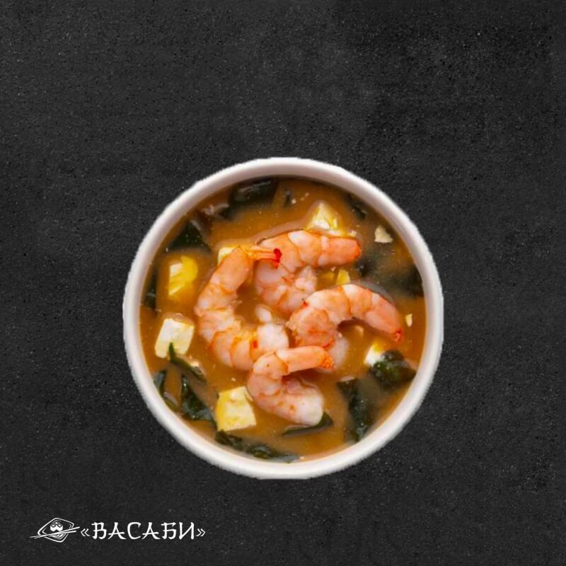 Мисо-широ с лососем