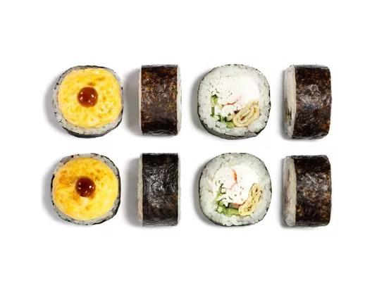 Запечённый ролл Мидори с крабом 