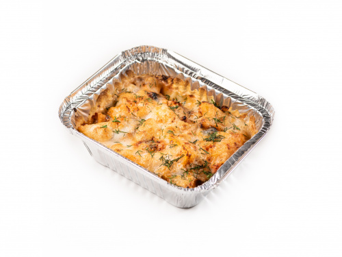 Пафф с курицей и грибами