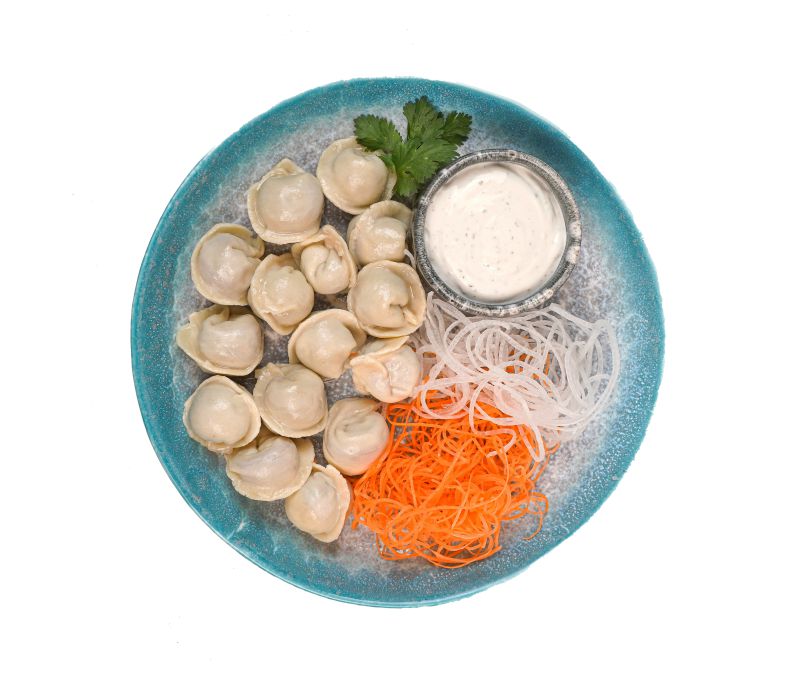 Пельмени мясные отварные, 180/20г
