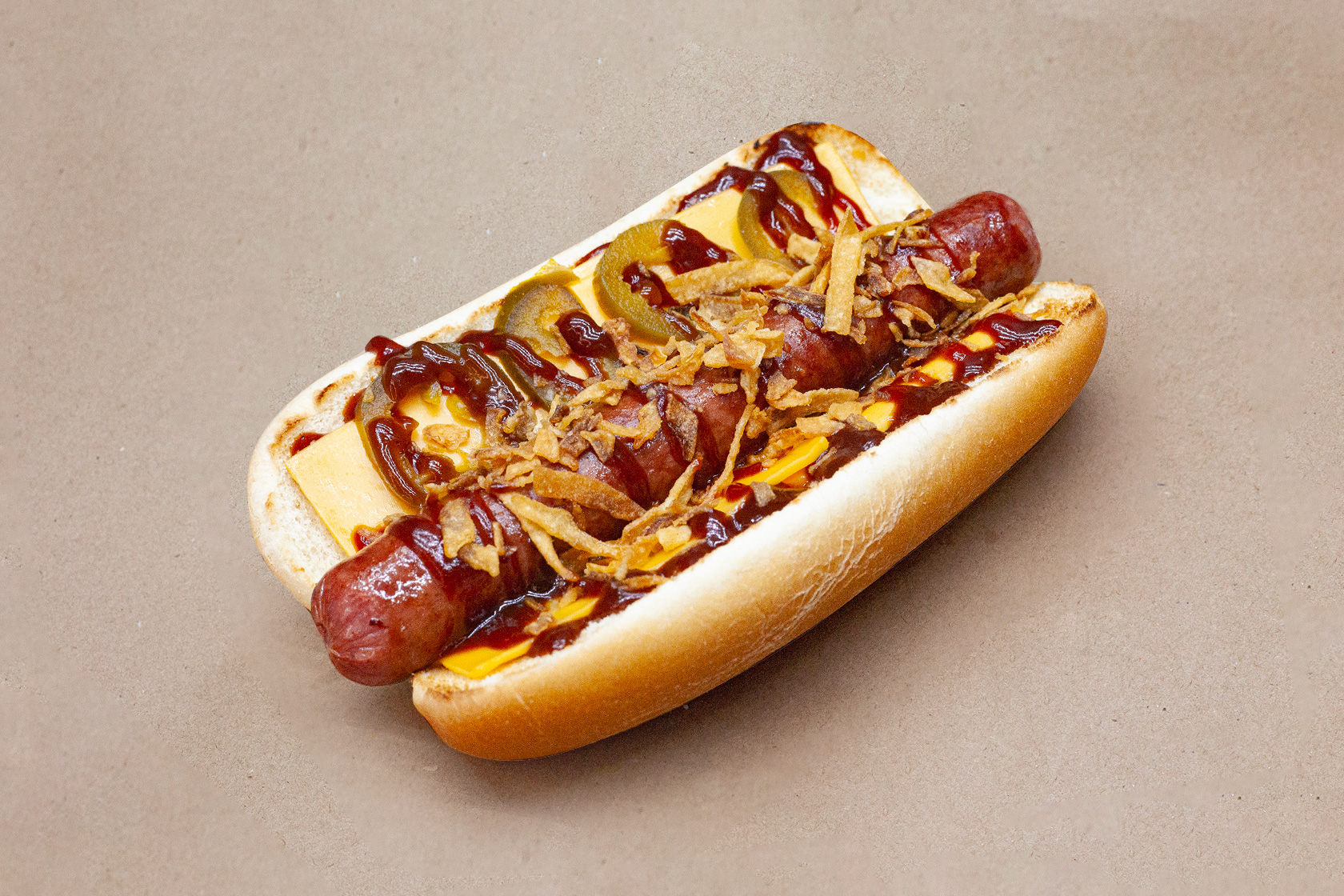 Хот-дог Острый BBQ