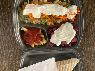 Шаурма тарелка с курочкой