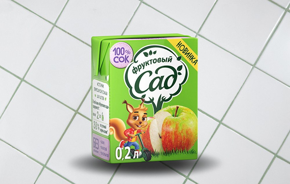 Сок яблочный 0,2 л